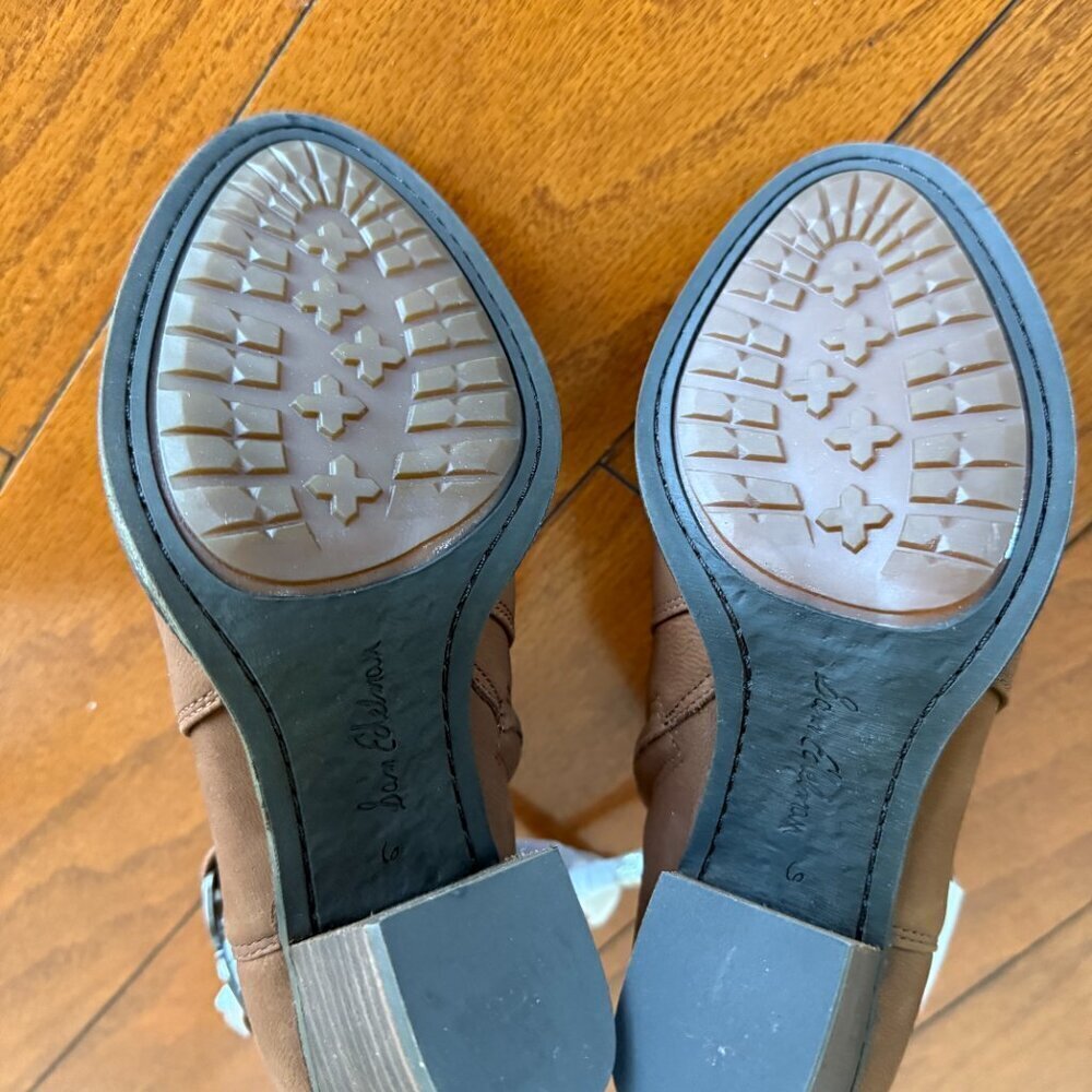 Sam Edelman Morgon Toasted Coconut Elko Nubuck Leather Brand New - Picture 8 of 10